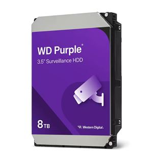 8TB WD Purple WD85PURZ 5.640U/min 256MB 3.5" (8.9cm) SATA 6Gb/s