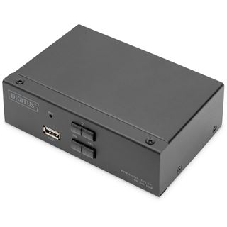 Digitus KVM Switch, 4K60HZ, 2x1 DP in, 1x DP USB out