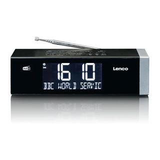 Lenco CR-640 Uhrenradio DAB+/BT/FM schwarz
