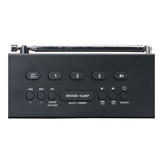 Lenco CR-640 Uhrenradio DAB+/BT/FM schwarz