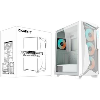 Gigabyte C301 Glass V2 Midi Tower weiss