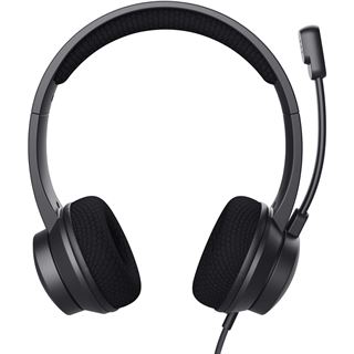 TRUST AYDA STEREO USB ENC HEADSET 25089 Kabel schwarz On-Ear