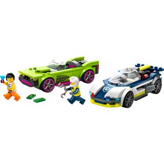 LEGO City 60415 Verfolgungsjagd mit Polizeiauto und Muscle Car,