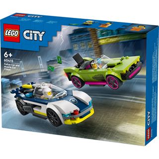 LEGO City 60415 Verfolgungsjagd mit Polizeiauto und Muscle Car,