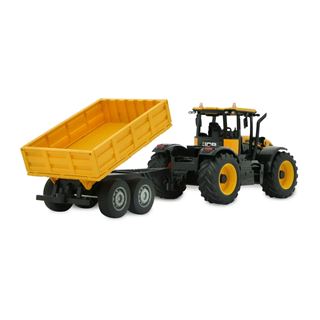 Jamara JCB Fastrac Traktor mit Kippanhänger 1:24 2,4GHz