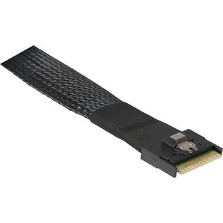 (€22,53*/1m) 0.75m Inter-Tech SAS Datenkabel Slim SFF-8654