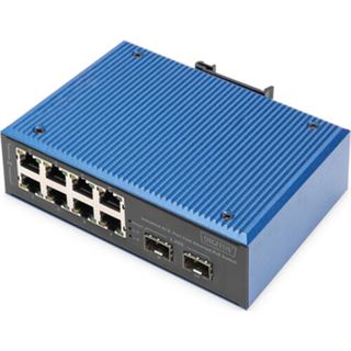 Digitus Switch 8+2 -Port Fast Ethernet PoE C/APC Stecker 5