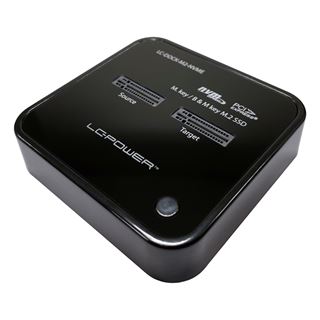 LC-Power LC-DOCK-M2-NVME für 2x NVMe-M.2-SSD Dockingstation