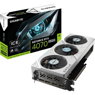 12GB Gigabyte GeForce RTX 4070 SUPER Eagle OC ICE 12G Aktiv PCIe 4.0