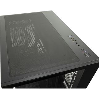Inter-Tech C-501 Aspect Mini Tower ohne Netzteil schwarz