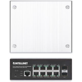 Intellinet 8-Port Gb PoE+ Web-Managed Industrie-Switch 2xSFP