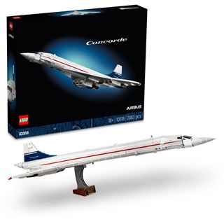 LEGO Icons 10318 Concorde Modellflugzeug für Erwachsene,