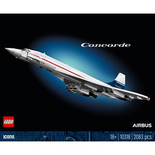 LEGO Icons 10318 Concorde Modellflugzeug für Erwachsene,