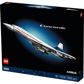 LEGO Icons 10318 Concorde Modellflugzeug für Erwachsene,