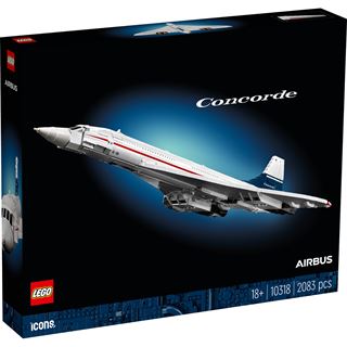 LEGO Icons 10318 Concorde Modellflugzeug für Erwachsene,