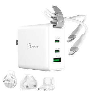 J5CREATE 65W GAN USB-C 3-PORT TRAVELER