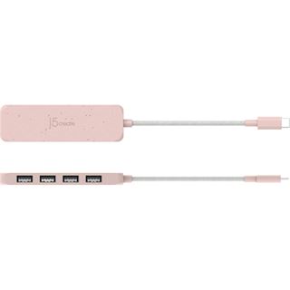 J5CREATE ECO-FRIENDLY USB-C TO 4-PORT TYPE-A GEN 2 HUB JHC341ER-N