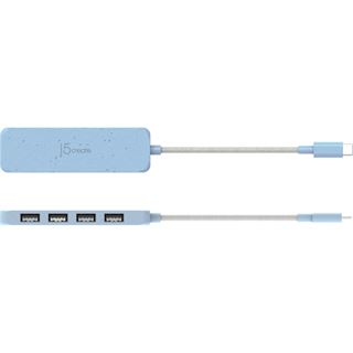 J5CREATE ECO-FRIENDLY USB-C TO 4-PORT TYPE-A GEN 2 HUB JHC341EC-N