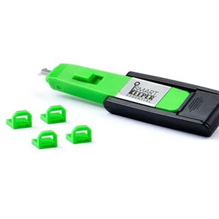 SmartKeeper Mini "USB-B Port" Blocker grün 4 Stk.+Key