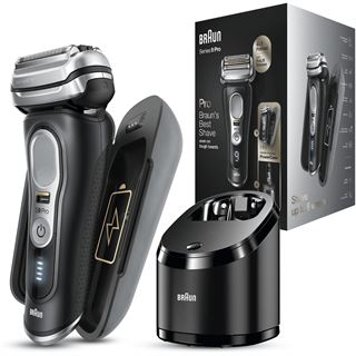 BRAUN Nass/Trockenrasierer Akku Series 9 sw/si m.Display