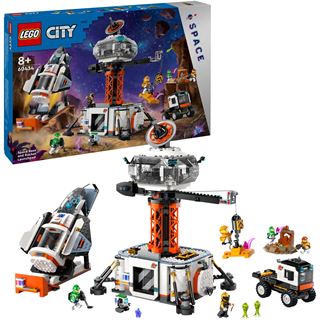 LEGO City 60434 Raumbasis mit Startrampe, Raumschiff-Spielzeug