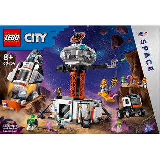 LEGO City 60434 Raumbasis mit Startrampe, Raumschiff-Spielzeug