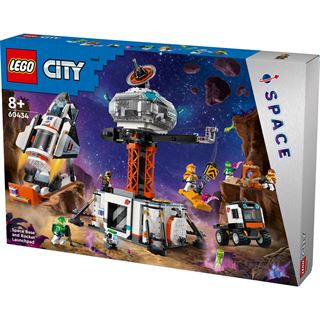 LEGO City 60434 Raumbasis mit Startrampe, Raumschiff-Spielzeug