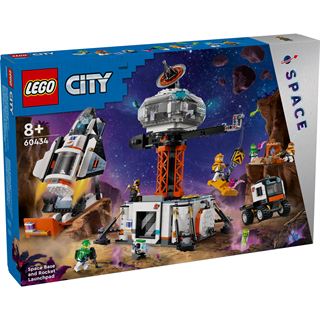 LEGO City 60434 Raumbasis mit Startrampe, Raumschiff-Spielzeug
