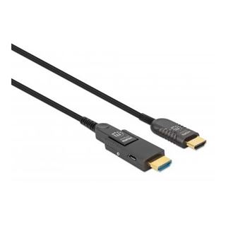 20.00m Manhattan HDMI LWL Stecker-Stecker/MicroHDMI St 4K@60Hz