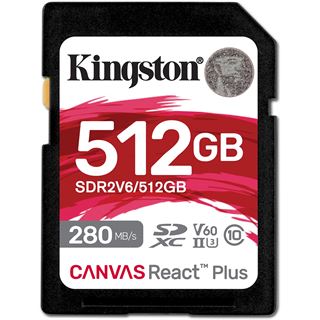 512GB Kingston Canvas React Plus 3for Full HD/4K