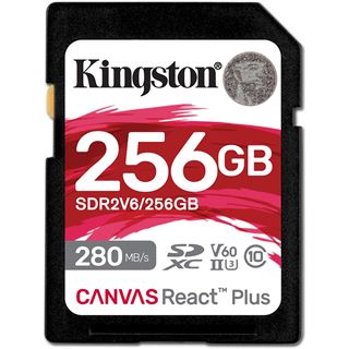 256GB Kingston Canvas React Plus for Full HD/4K