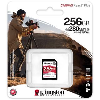 256GB Kingston Canvas React Plus for Full HD/4K