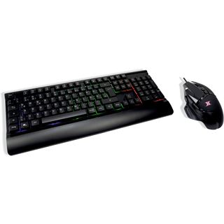 Inter-Tech KC 3000 Deutsch USB schwarz