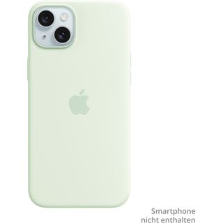 APPLE iPhone 15 Plus Silicone Case with MagSafe - Soft Mint