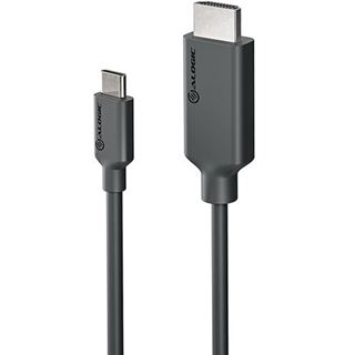 1.00m Alogic USB C Adapterkabel Typ C -HDMI M/M 4k 60 Hz sw