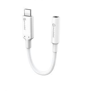 0.10m Alogic USB Adapter USB-C -> 3,5mm Audio weiß