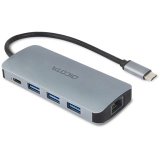 Dicota USB-C 8-in-1 Multi Hub 4K PD 100W silver