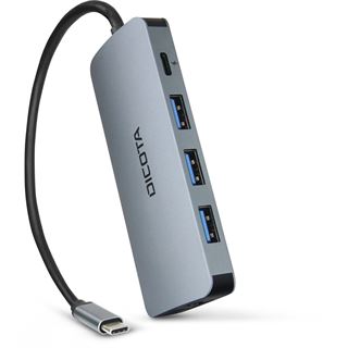 Dicota USB-C 8-in-1 Multi Hub 4K PD 100W silver