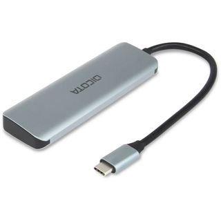 Dicota USB-C 4-in-1 Highspeed Hub 10 Gbps silver