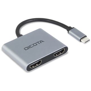 Dicota USB-C Mobile 4-in-1 Mini Docking Station 4K HDMI PD 100W silber