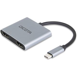 Dicota USB-C Mobile 4-in-1 Mini Docking Station 4K HDMI PD 100W silber