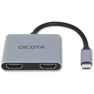 Dicota USB-C Mobile 4-in-1 Mini Docking Station 4K HDMI PD 100W silber