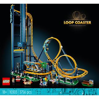 LEGO Icons 10303 Looping-Achterbahn Modell-Bausatz-Set f&uuml;r