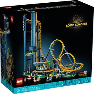 LEGO Icons 10303 Looping-Achterbahn Modell-Bausatz-Set f&uuml;r