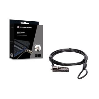 Conceptronic NBT Notebook Zahlenschloss Standard 1.8m sw