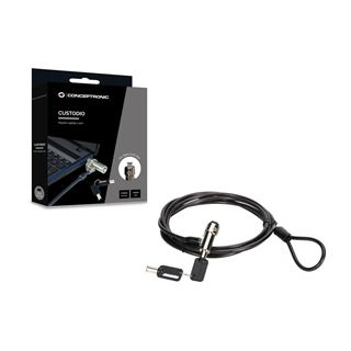 Conceptronic NBT Notebook Schl&uuml;sselschloss Standard 1.8m sw