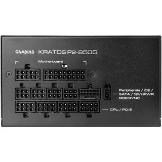 850 Watt Gamdias Kratos P2-850B Modular 80+ Gold
