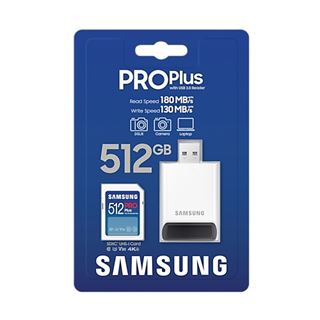 512GB Samsung SD PRO Plus 2023 inkl. USB Kartenleser SD-Speicherkarte