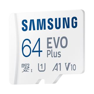 64GB Samsung EVO PLUS microSD 2024 inkl. SD Adapter Speicherkarte