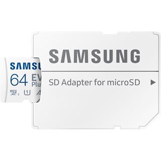 64GB Samsung EVO PLUS microSD 2024 inkl. SD Adapter Speicherkarte